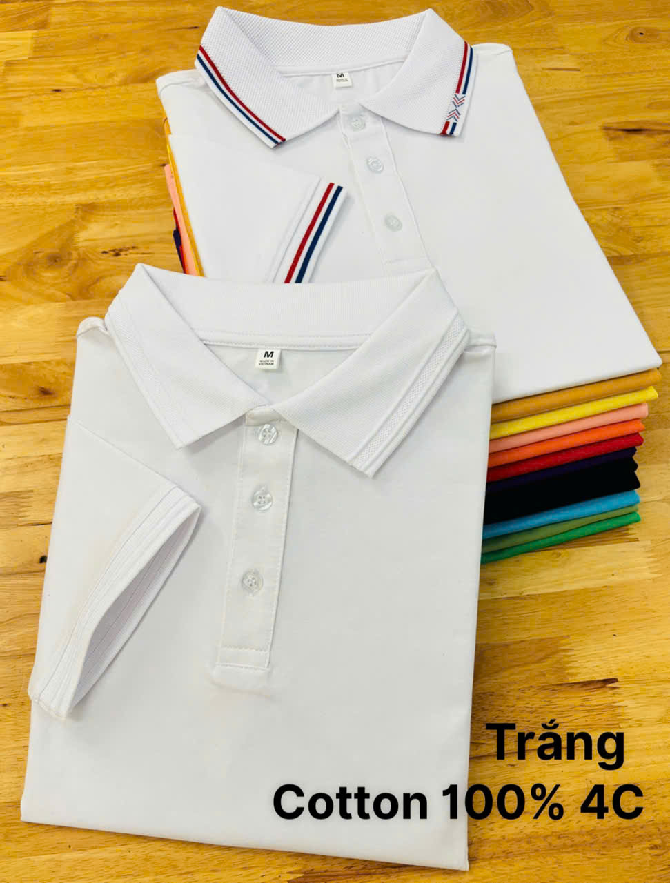 Áo cổ trụ 100% Cotton