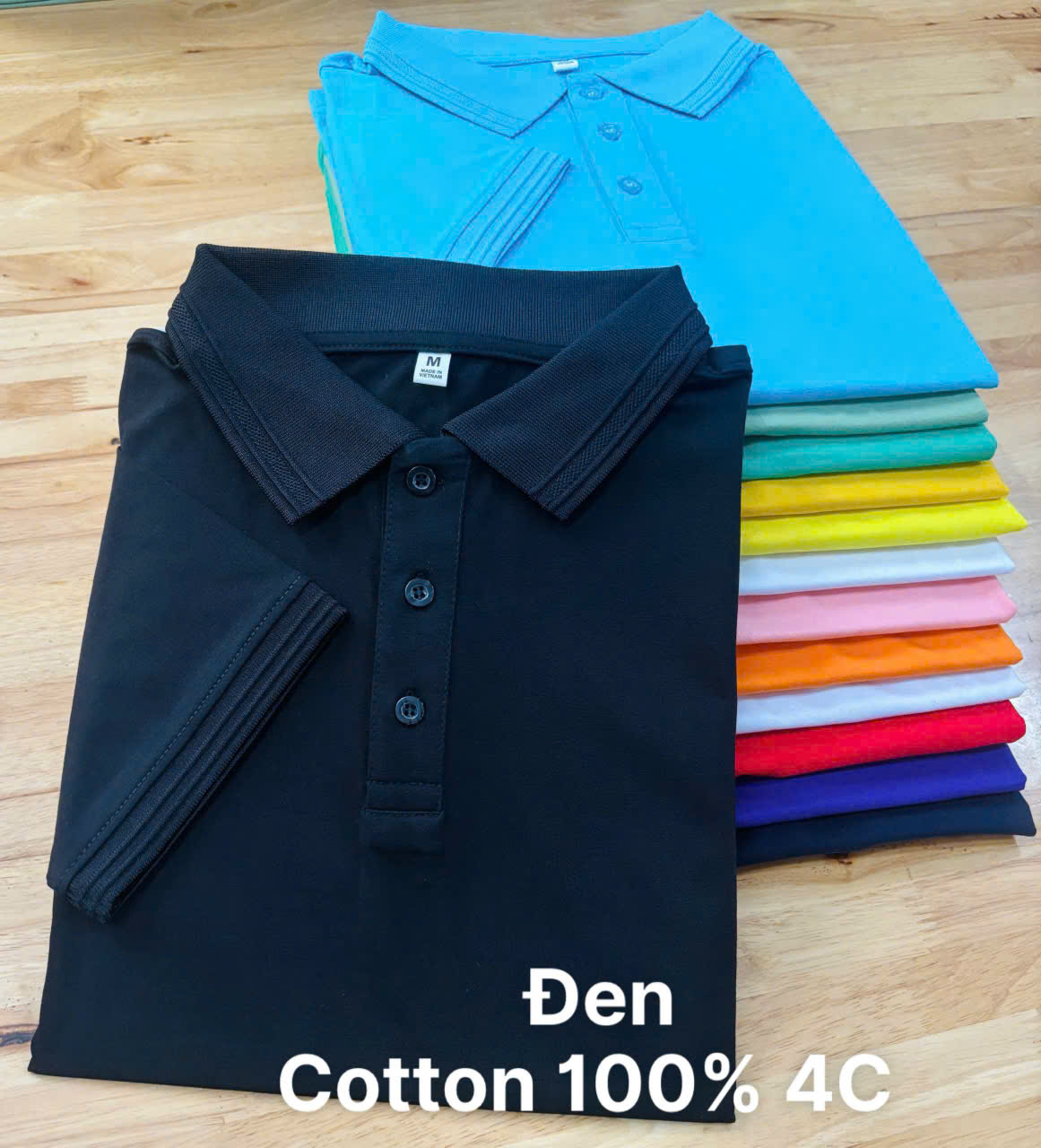 Áo cổ trụ 100% Cotton
