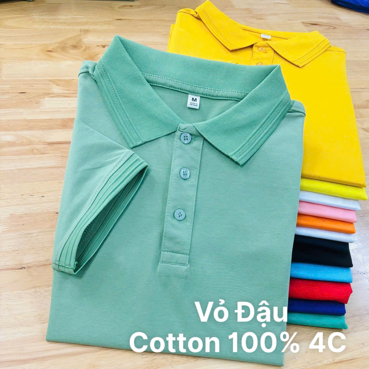 Áo cổ trụ 100% Cotton
