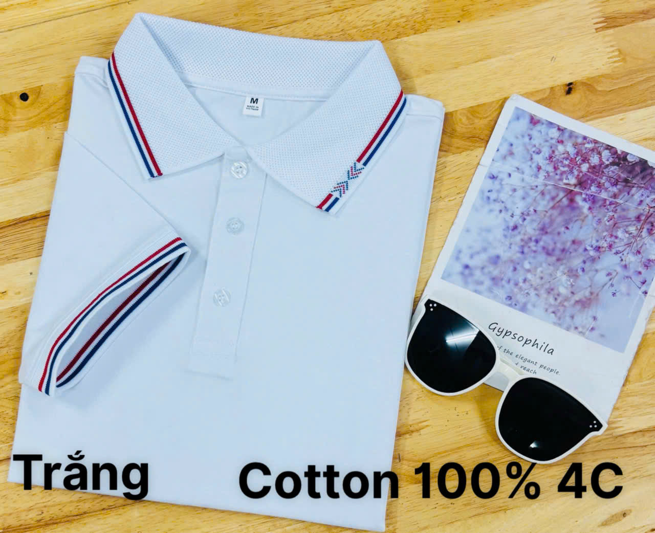 Áo cổ trụ 100% Cotton