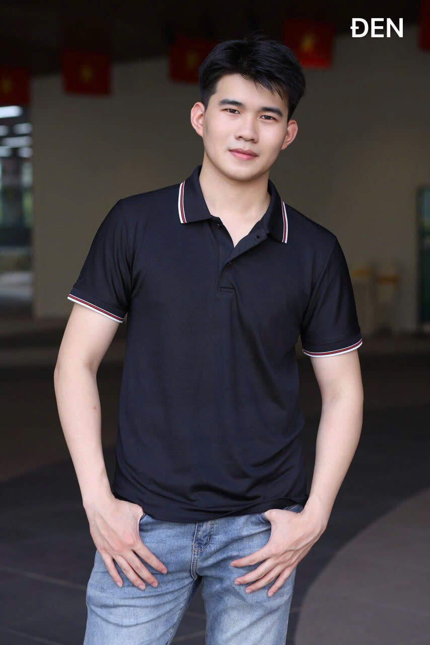 Áo cổ bẻ poli form riêng Nam nữ Mẫu 1