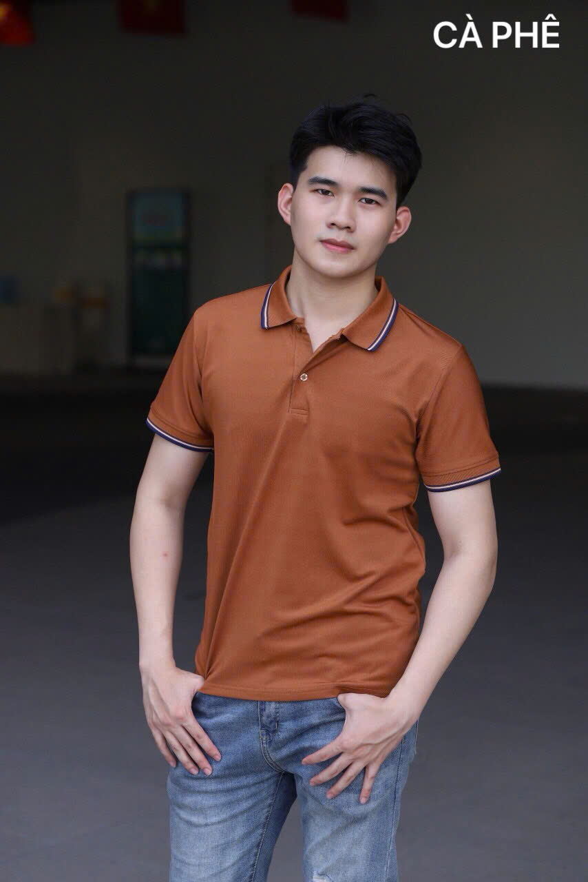 Áo cổ bẻ poli form riêng Nam nữ Mẫu 3