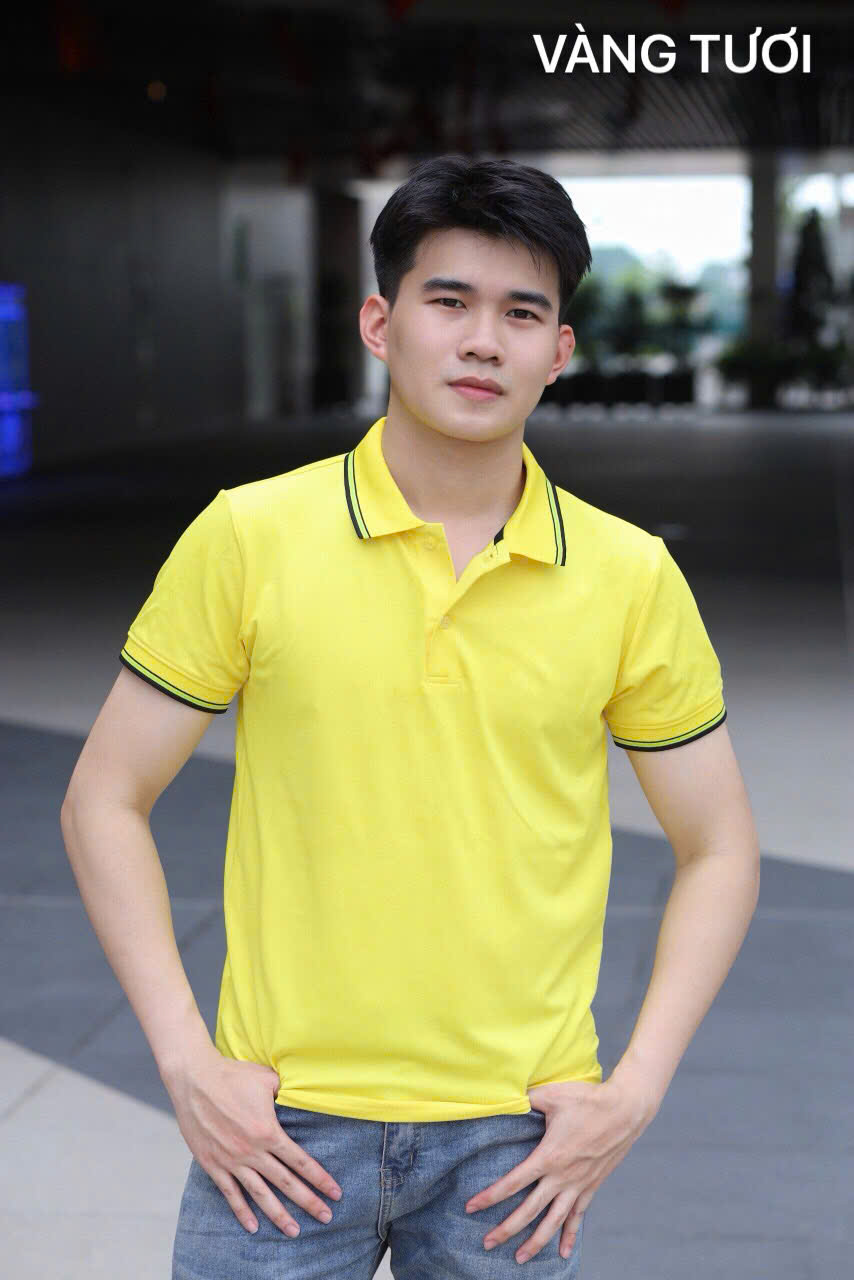 Áo cổ bẻ poli form riêng Nam nữ Mẫu 4
