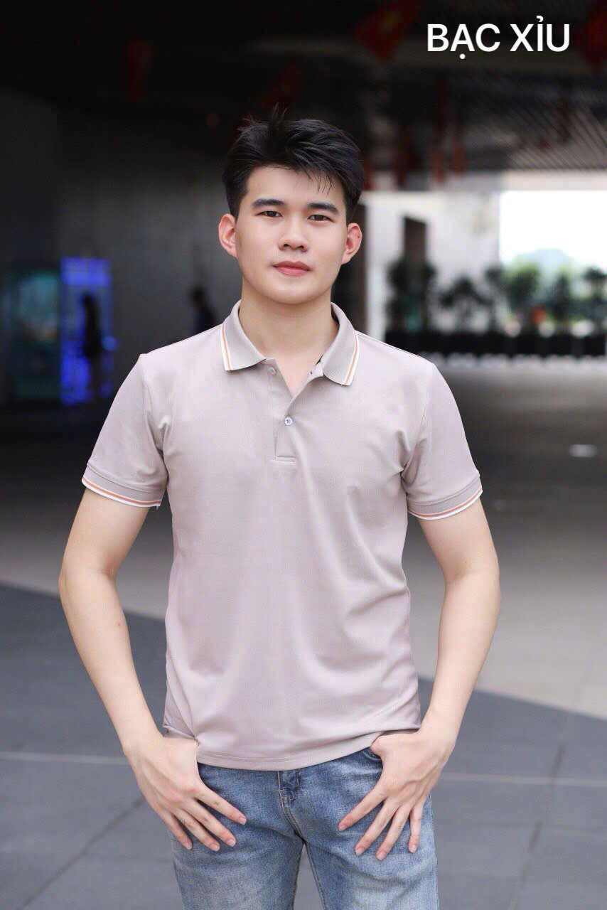Áo cổ bẻ poli form riêng Nam nữ