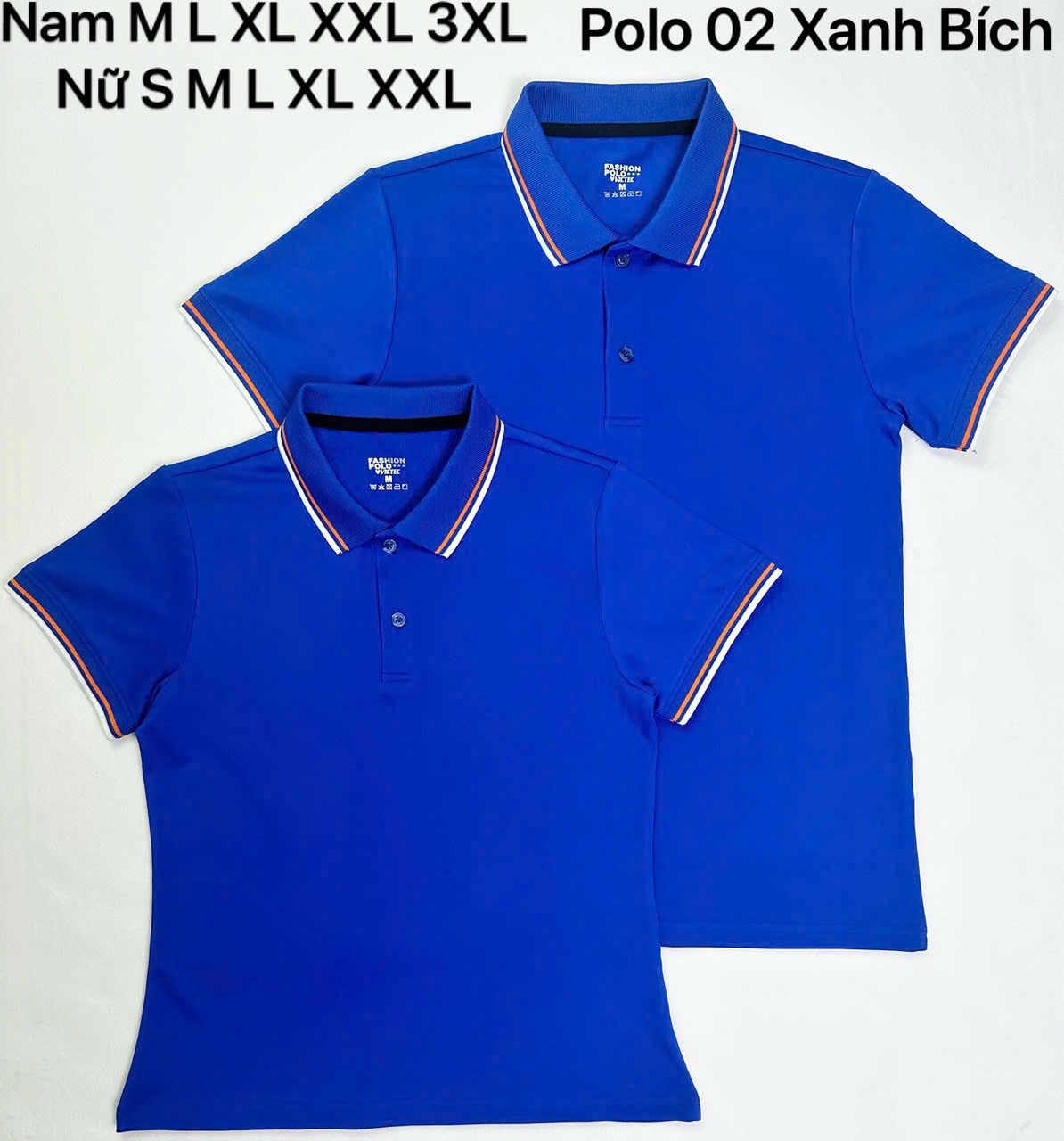 Áo cổ bẻ poli form riêng Nam nữ Mẫu 6