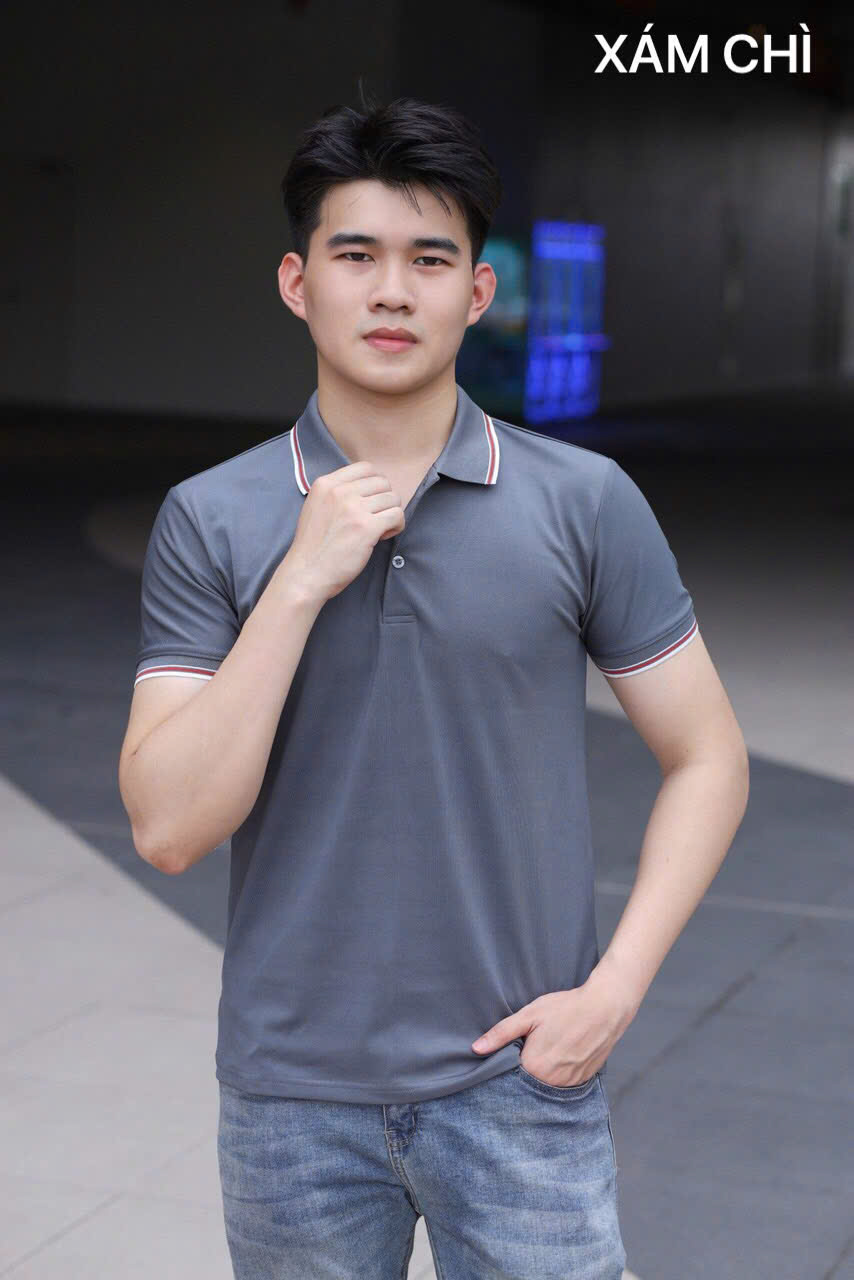 Áo cổ bẻ poli form riêng Nam nữ Mẫu 25