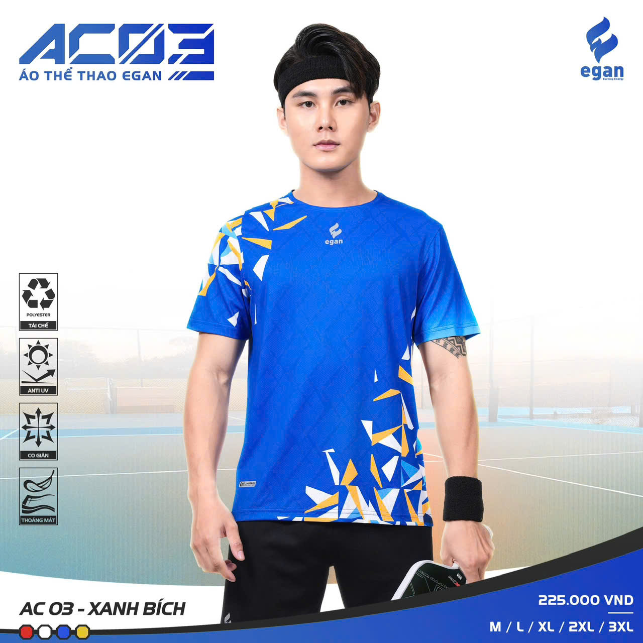 Áo Cầu Lông + Pickle Ball Cổ Tròn