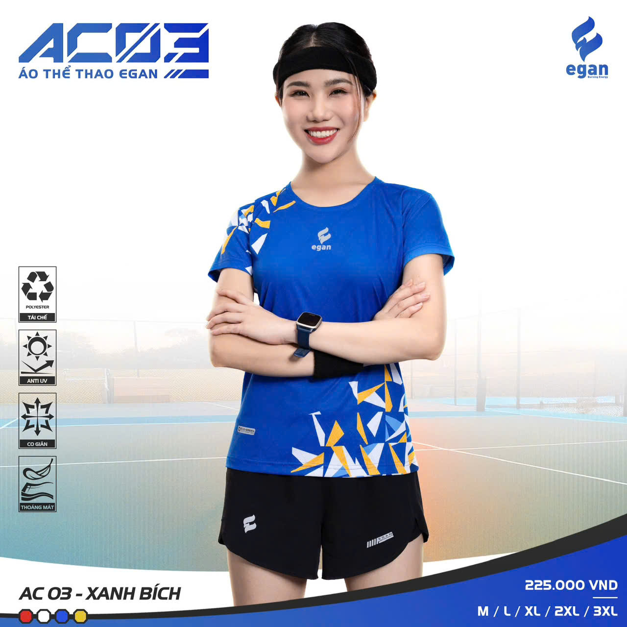 Áo Cầu Lông + Pickle Ball Cổ Tròn