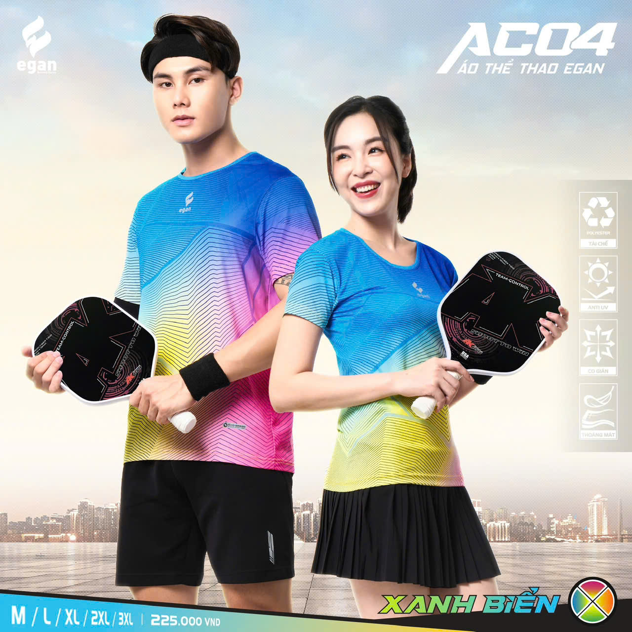 Áo Cầu Lông + Pickle Ball Cổ Tròn