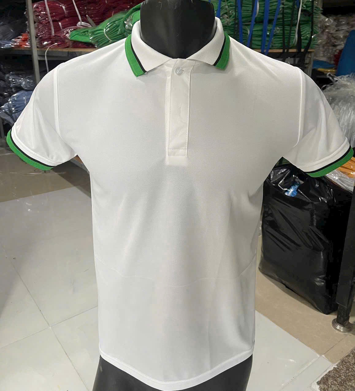 Áo cổ bẻ vải mè Mẫu 15
