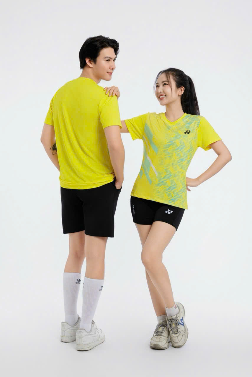 Áo Cầu Lông + Pickle Ball Cổ Tròn Mẫu 5