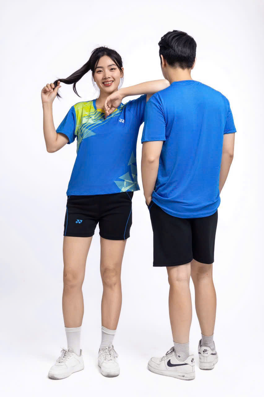 Áo Cầu Lông + Pickle Ball Cổ Tròn Mẫu 8