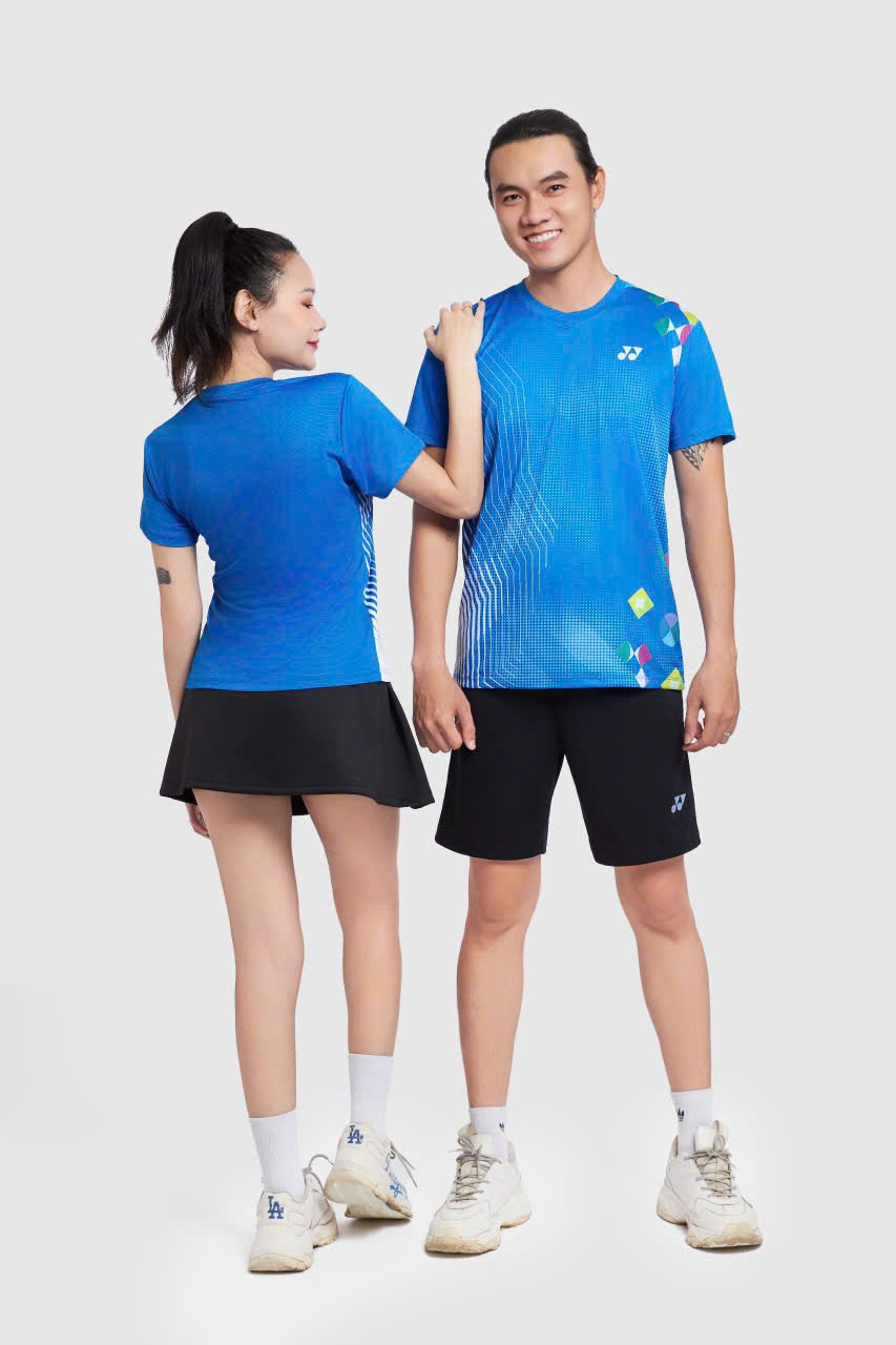 Áo Cầu Lông + Pickle Ball Cổ Tròn Mẫu 17
