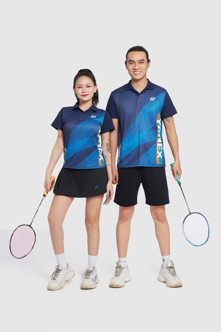 Áo Cầu Lông + Pickle Ball Cổ Bẻ Mẫu 23