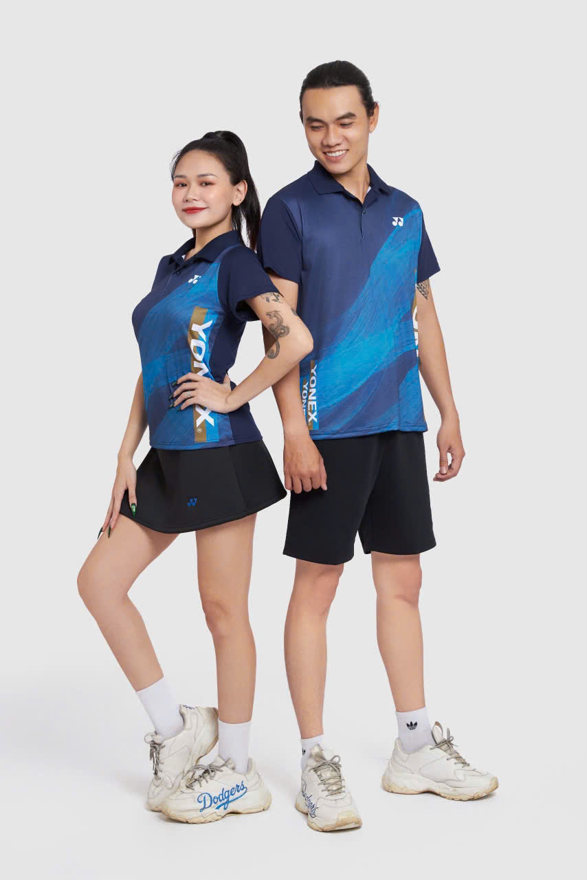 Áo Cầu Lông + Pickle Ball Cổ Bẻ Mẫu 25