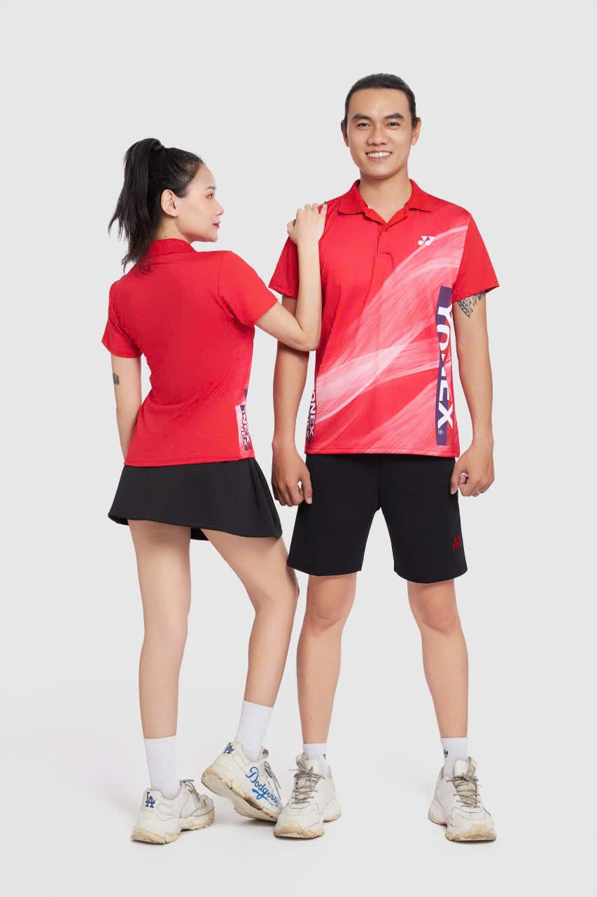 Áo Cầu Lông + Pickle Ball Cổ Bẻ Mẫu 26