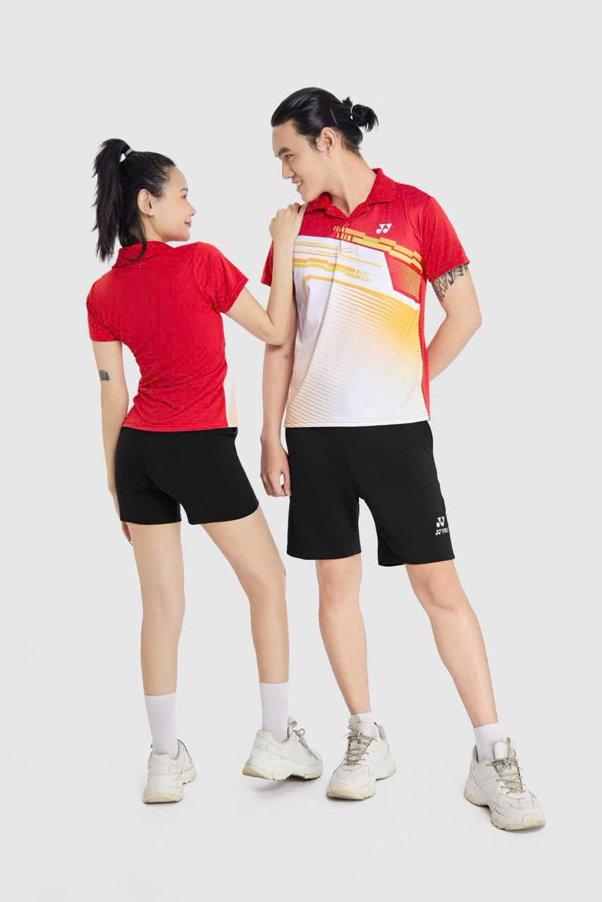 Áo Cầu Lông + Pickle Ball Cổ Bẻ Mẫu 31