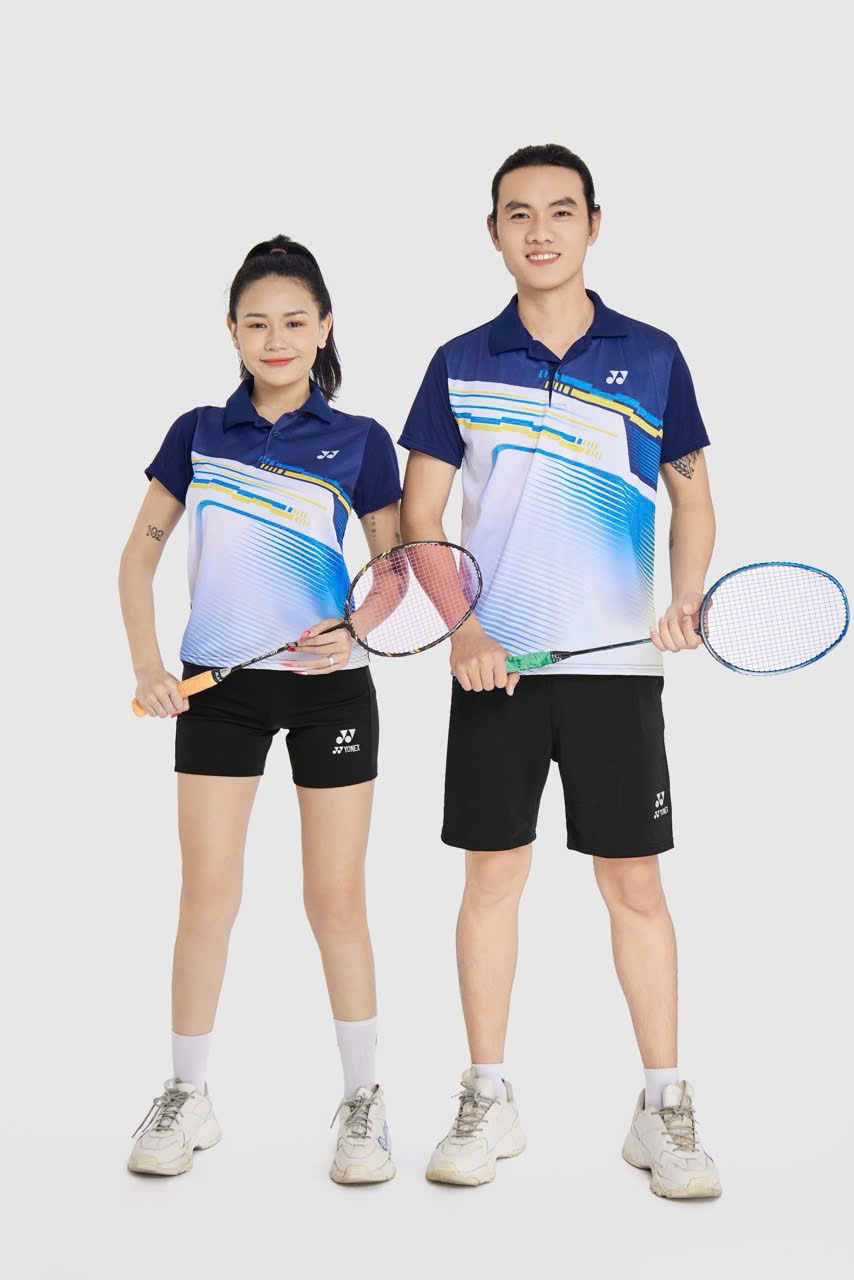 Áo Cầu Lông + Pickle Ball Cổ Bẻ Mẫu 36