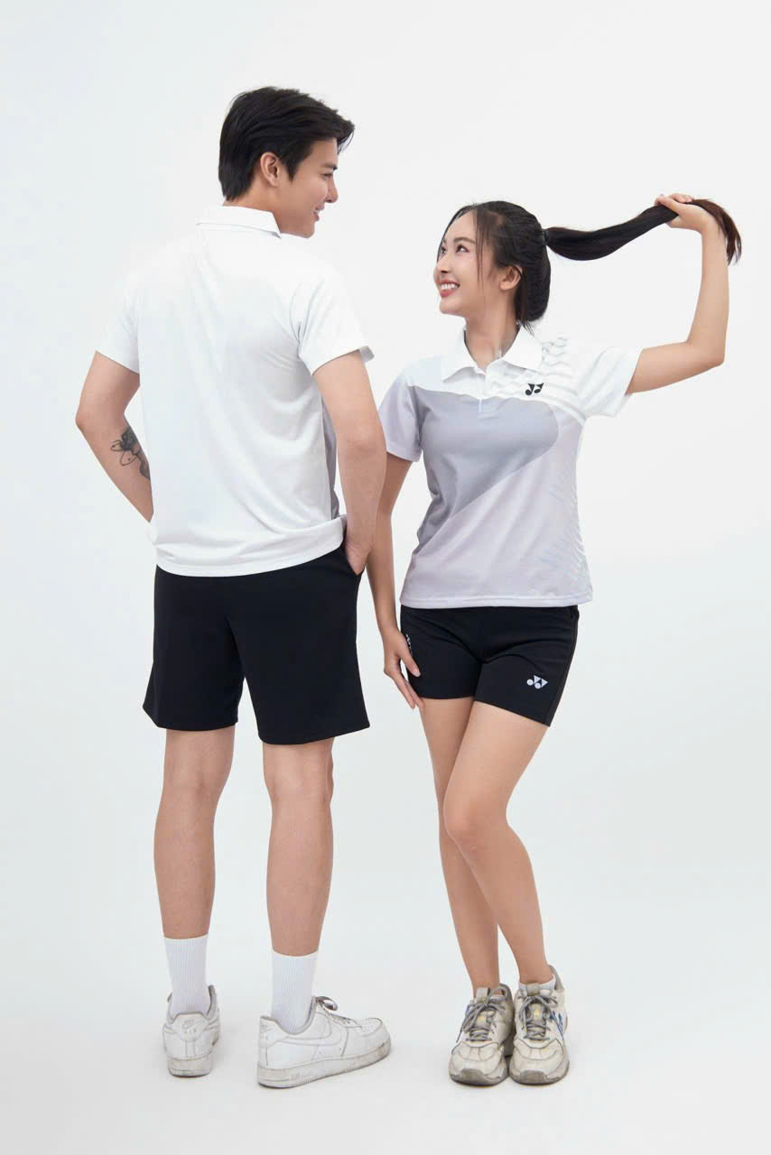 Áo Cầu Lông + Pickle Ball Cổ Bẻ Mẫu 45