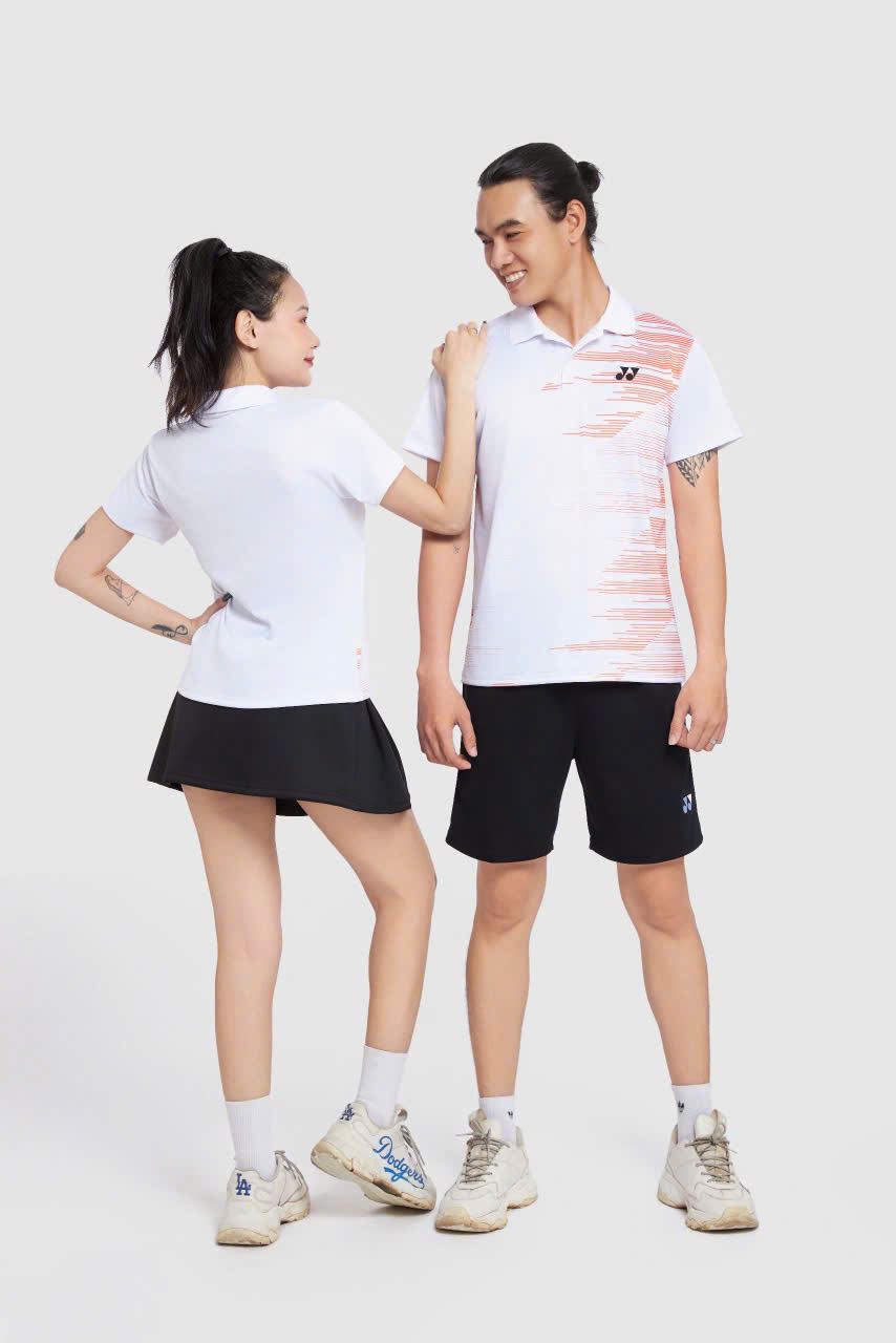 Áo Cầu Lông + Pickle Ball Cổ Bẻ Mẫu 49