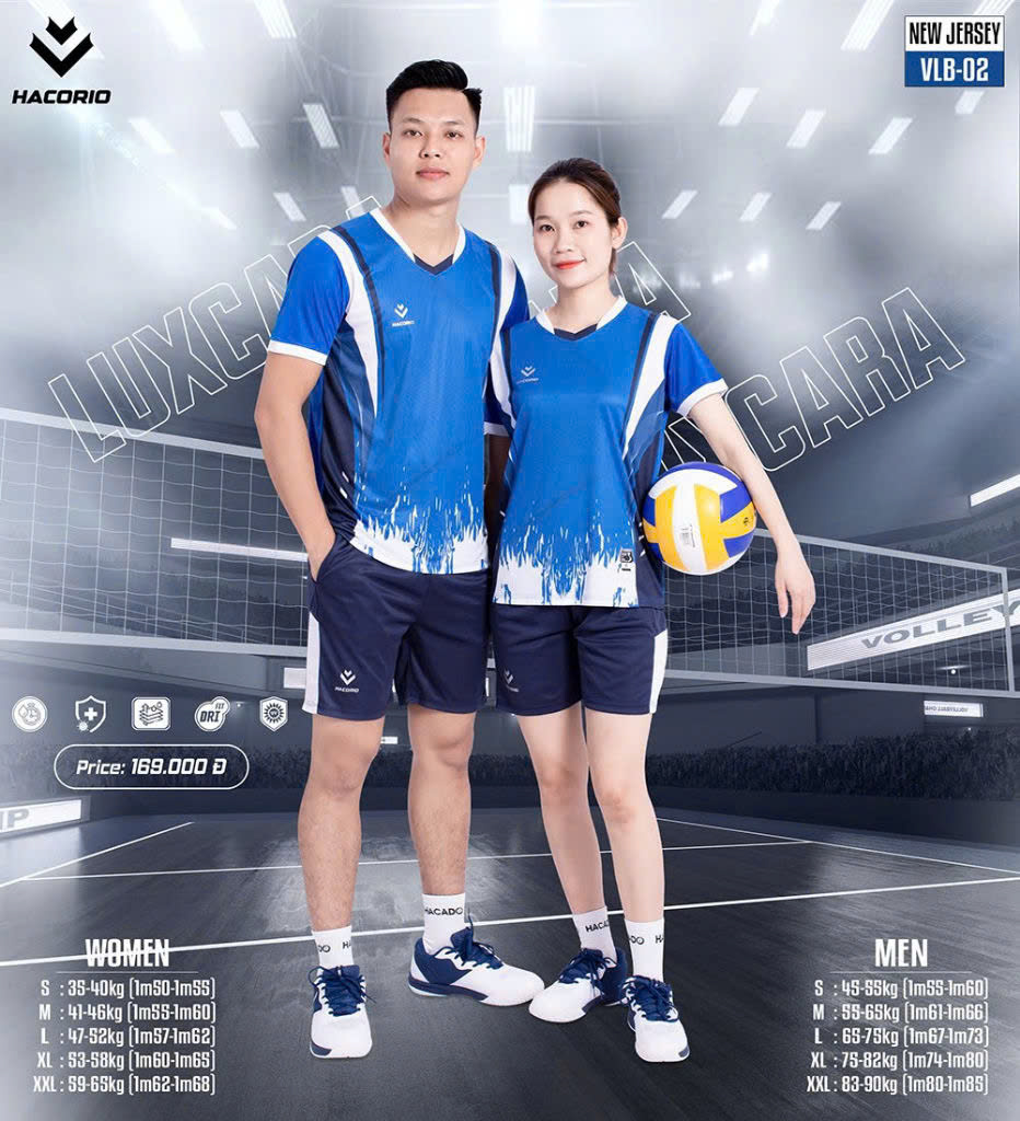 Áo bóng chuyền nam/nữ Mẫu 60