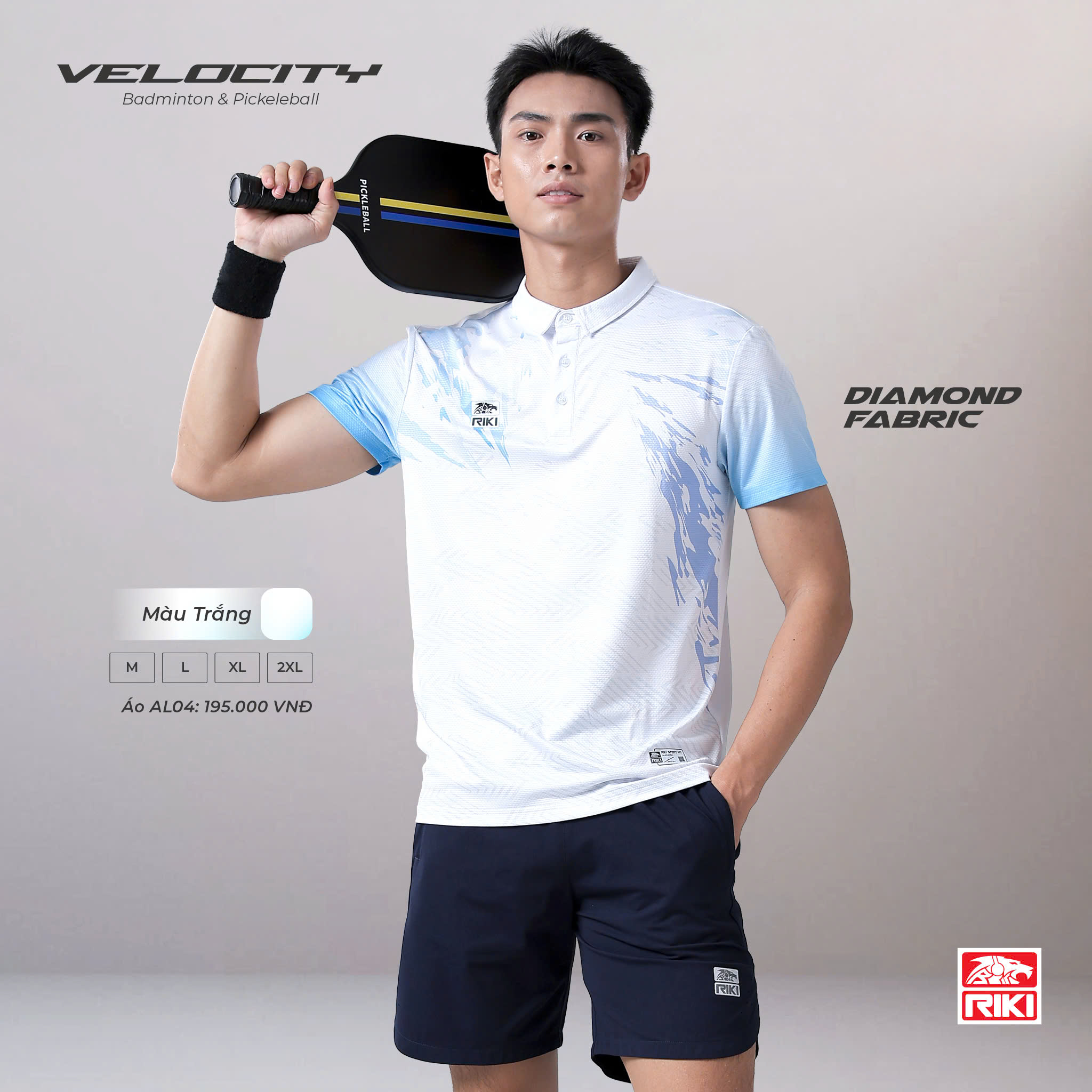 Áo Cầu Lông + Pickle Ball Cổ Bẻ Mẫu 60