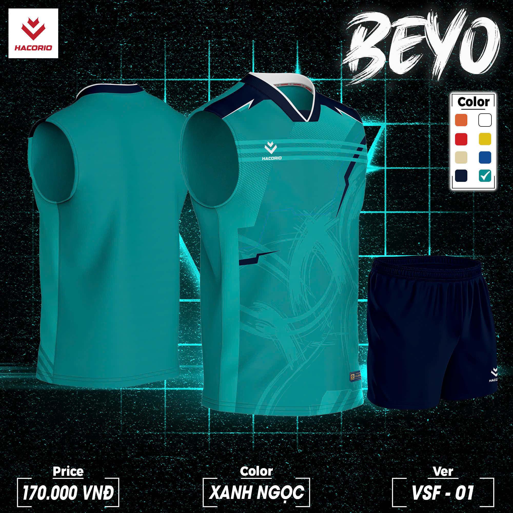 Áo bóng chuyền nam Mẫu 27
