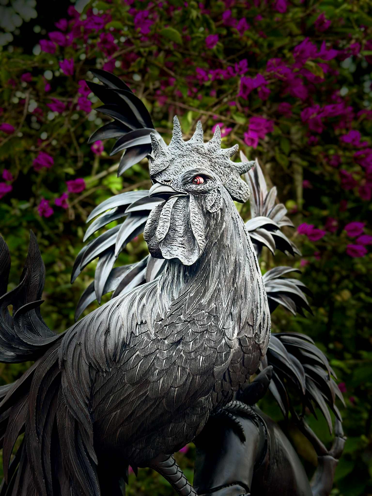 Tượng Gà Cảnh Đuôi Dài