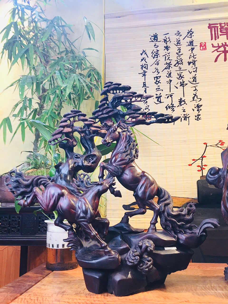 Tượng Song Mã Uyên Ương