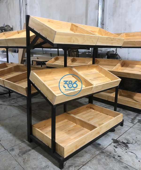 Kệ rau củ quả 3 tầng