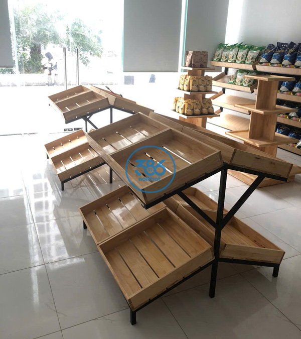 Kệ đôi bày rau củ quả