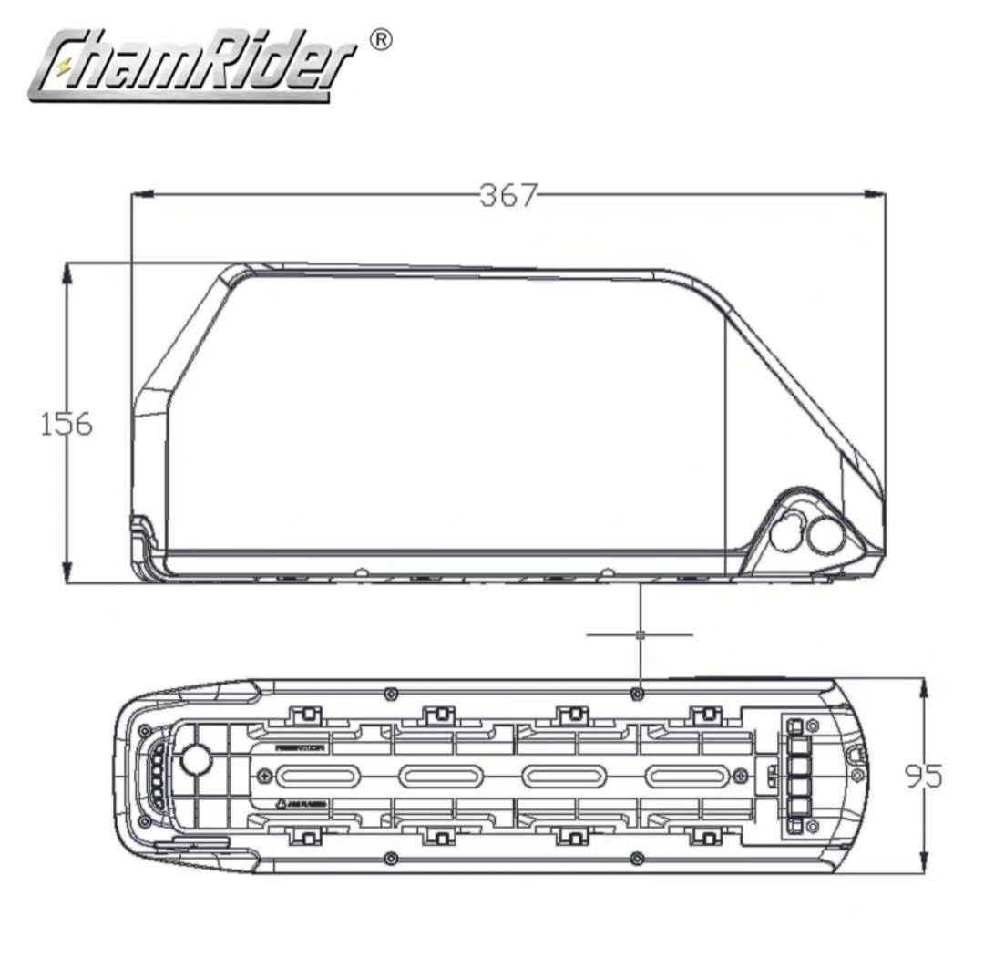 Pin xe đạp điện 36V12Ah Chính hãng, tặng sạc 5A