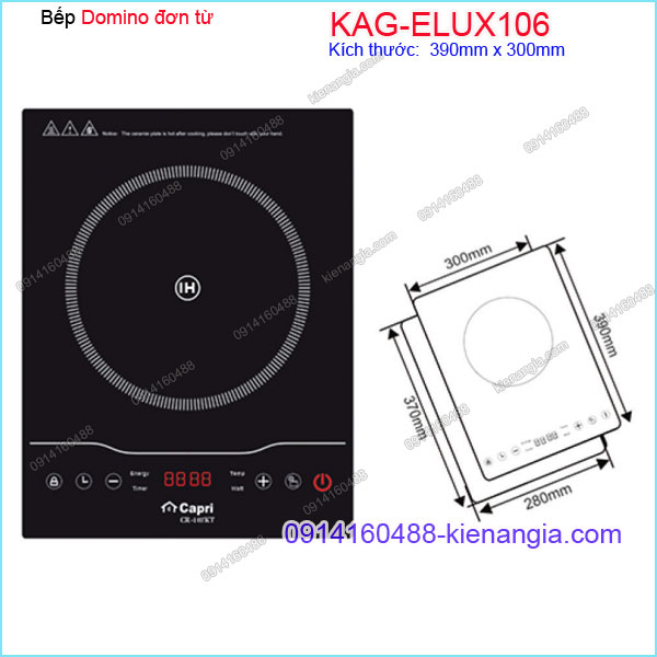 Bếp từ đơnbếp từ Domino Capri KAG-ELUX106 VN