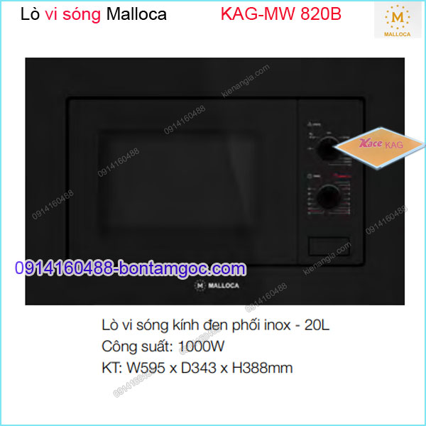 Lò vi sóng MALLOCA chính hãng 20 lít KAG-MW820B