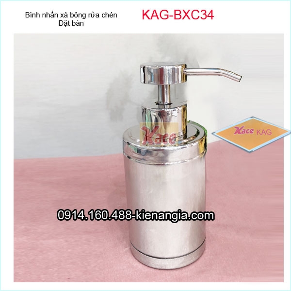 Bình xà bông nhấn đặt bàn KAG-BXC34