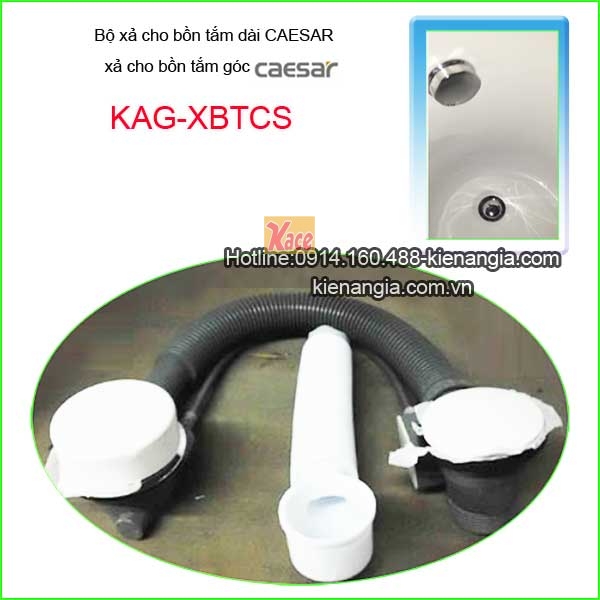 Bộ xả lắp cho bồn tắm gócbồn nằm Caesar KAG-XBTCS