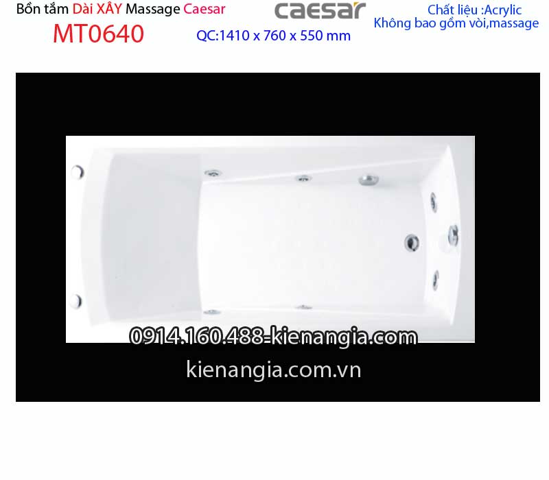 Bồn dài xây Caesarbồn nằm 14 mét massage Caesar-MT0640