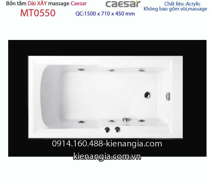 Bồn dài xây Caesarbồn nằm 15 mét massage Caesar-MT0550