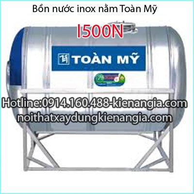 Bồn nước inox nằm Toàn Mỹ I500N