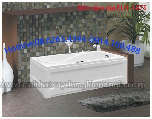 Bồn tắm dài Acrylic chân yếm EUROCA EU1-1475
