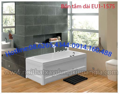 Bồn tắm dài chân yếm Acrylic EUROCA EU1-1575