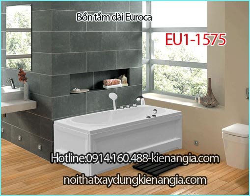 Bồn tắm dài chân yếm Crystal EUROCA EU1-1575