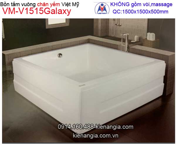 Bồn tắm vuông Đặt sàn galaxy Việt MỹVM-V1515Galaxy