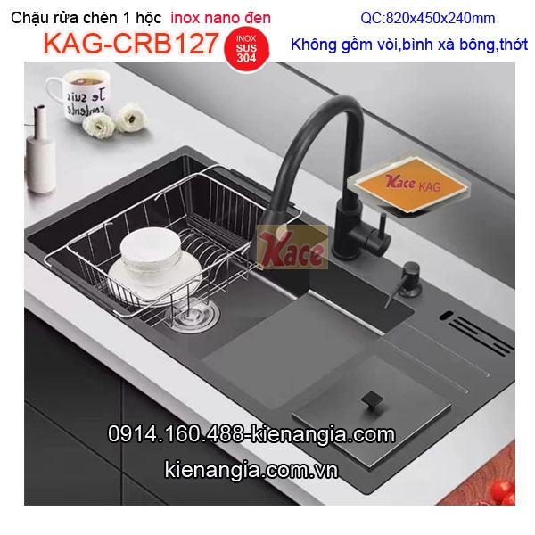 Chậu nano 1 hộc đa năng 92x45cmKAG-CRB127