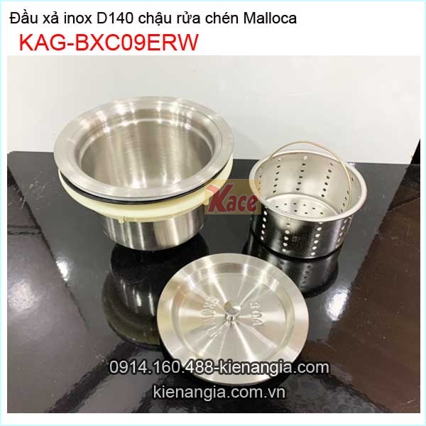 Đầu xả inox SUS304 chậu rửa chén Erowin D140 KAG-BXC09ERW