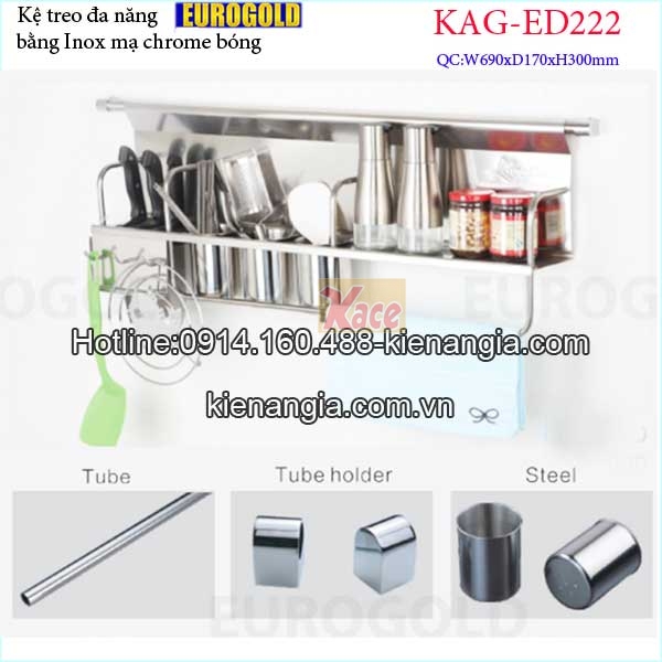 Giá treo,kệ treo ngoài tủ bếp đa năng 700EUROGOLD KAG-ED222