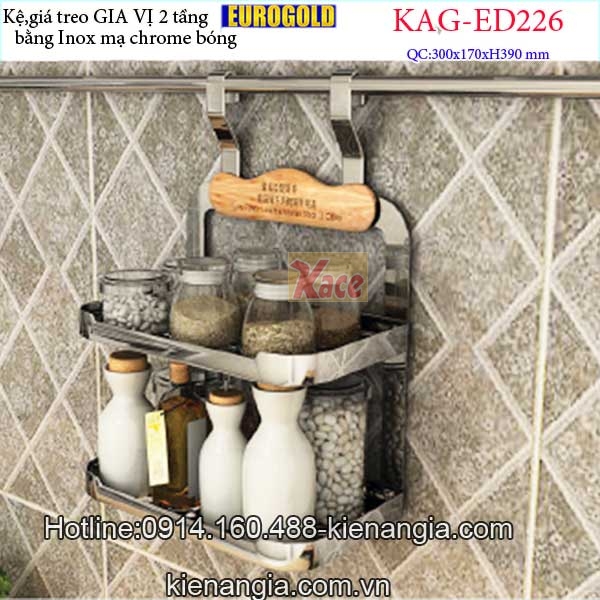 Kệ treo gia vị 2 tầng EUROGOLD KAG-ED226