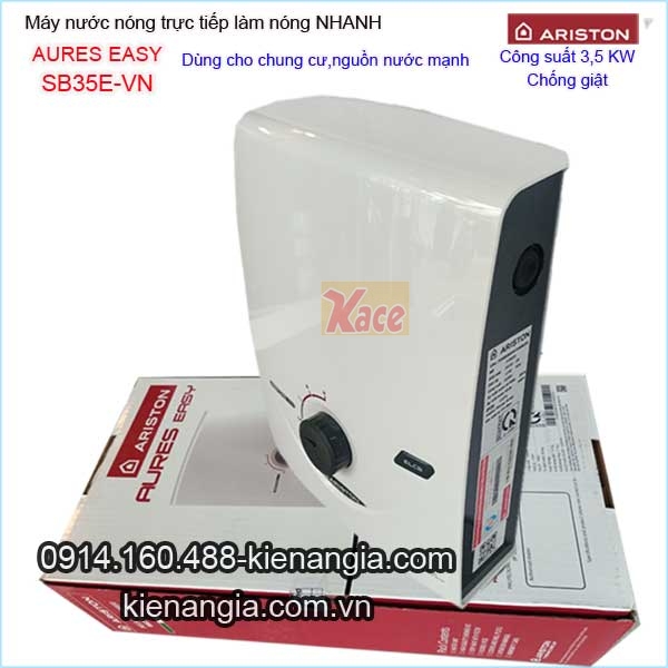 Máy nước nóng không bơm Ariston AURES EASY KAG-SB35E-VN