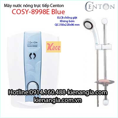 Máy nước nóng trực tiếp không bơm Centon KAG-8998E Blue