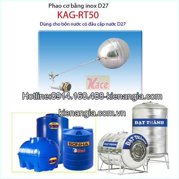Phao cơ inox d27 KAG-RT50